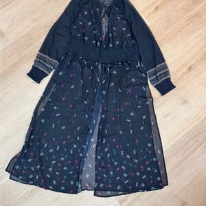 Bloomchic wrap cardigan swim cover with buttons 18-20